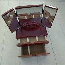 木製 メイクボックス　三面鏡　昭和レトロ _画像1