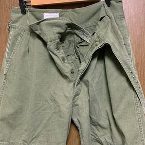 Size4 DRILL SHORTS グルカショーツ 1950Pattern GREEN Vintage イギリス軍 1967 60's ヴィンテージ ドリルショーツ の画像3