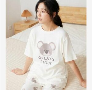 【ジェラートピケ】コアラワンポイントTシャツ　半袖　トップス　プルオーバー