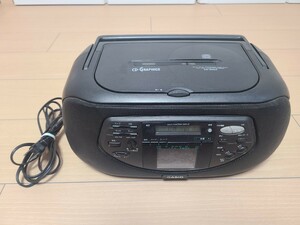 1円〜スタート！【ラジオのみok】CASIO CD-G560 液晶テレビ付き CDラジオカセット