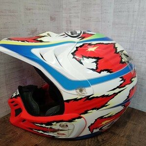 希少 Arai アライ MX-3 MX-ⅲ BARK フルフェイスヘルメット オフロード フルフェイス ヘルメット 59-60cm ジャンクの画像4
