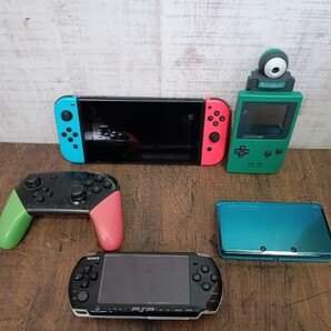 必見!! ゲーム機 まとめ 4点 Nintendo 任天堂 ニンテンドー Switch スイッチ HAC-001 ゲームボーイ 3DS PSP-3000 ジャンクの画像1