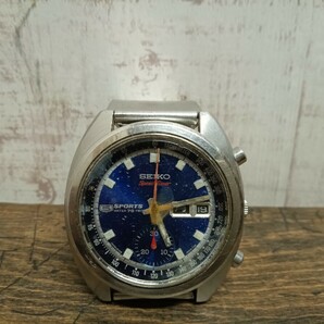 SEIKO セイコー 腕時計 SEIKO5 セイコー5 Speed Timer 6139-6010 スピードタイマー ブルーダイアル メンズ 時計 ジャンクの画像2