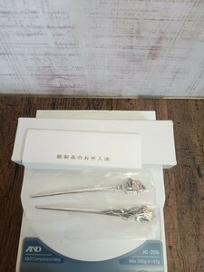 銀製品　WAKO 和光　カトラリー　SILVER　シルバー　950 約12g フルーツピック　銀製　花装飾　菓子楊枝　コレクション