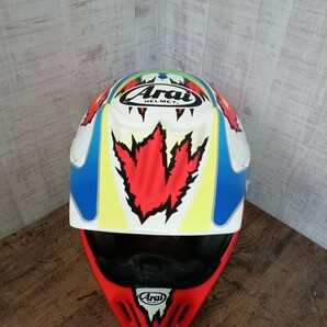 希少 Arai アライ MX-3 MX-ⅲ BARK フルフェイスヘルメット オフロード フルフェイス ヘルメット 59-60cm ジャンクの画像1