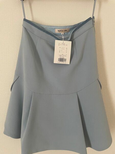 アプワイザーリッシェ チューリップ裾フレアミニスカート サイズ2 新品タグ付き 春 オフィス 綺麗め 清楚