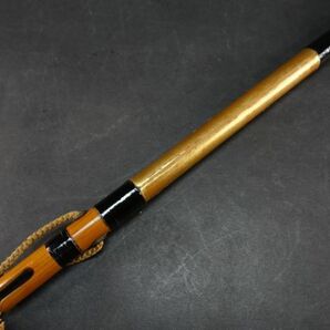 062 時代武具 刀装具 槍拵 木製つなぎ 全長約56.5（被せ有）の画像7