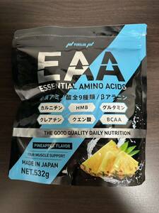 「PURELAB EAA 532g（パイン味）」1袋（約53回分）｜サプリ アミノ酸 HMB クレアチン グルタミン BCAA β-アラニン カルニチン クエン酸