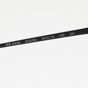 ケース黒 Ray-Ban レイバン RB3539-002/80 サングラス Erika metal エリカメタル ブラック ライトブルー 00280 エリカ メタル ボストンの画像6