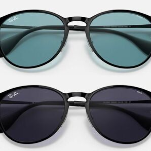 ケース茶 Ray-Ban レイバン RB3539-002/Q5 調光サングラス Erika metal エリカメタル ブラック ブルー 002Q5 エリカ メタル パントスの画像9