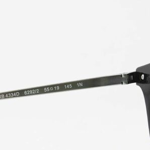 訳ありケースなし Ray-Ban レイバン RB4334D-6292/2 サングラス ブラック ライトグリーン ボストン 大きめ アジアンフィット 62922の画像5