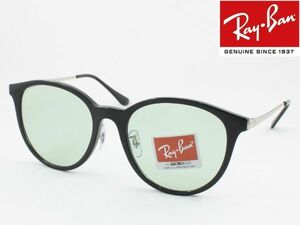 訳ありケースなし Ray-Ban レイバン RB4334D-6292/2 サングラス ブラック ライトグリーン ボストン 大きめ アジアンフィット 62922