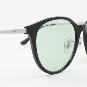 訳ありケースなし Ray-Ban レイバン RB4334D-6292/2 サングラス ブラック ライトグリーン ボストン 大きめ アジアンフィット 62922の画像4