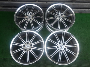 work schwert exotisches 18インチ アルミホイール 4本 18x9.0 +45 2本 18x8.0 +40 2本 PCD114.3 ジャンク