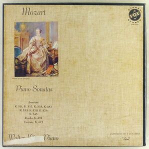 ■Walter Klien(ワルター・クリーン)｜MOZART: Piano Sonatas (Complete) Vol. II ＜LP3枚BOX US盤＞ヴァルター・クリーン SVBX5429の画像1