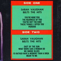 ■Sarah Vaughan（サラ・ヴォーン）｜Belts The Hits ＜LP 1966年 US盤＞_画像7