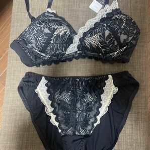 Lingerie by GeeRA ブラ ショーツセット　ブラック　C75 ショーツ　レース　