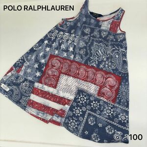 POLO RALPHLAUREN ポロ　ラルフローレン　ペイズリー柄ワンピース