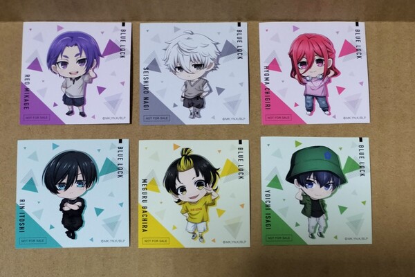 全6種 非売品 購入特典 特典 ブルーロック 大解剖展 POP UP STORE ZeroBase渋谷 ステッカー ミニキャラ 私服