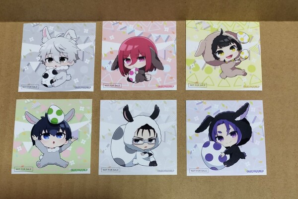 全6種 非売品 購入特典 特典 ブルーロック ブルロ 大解剖展 POP UP STORE ZeroBase渋谷 ステッカー ミニキャラ イースター