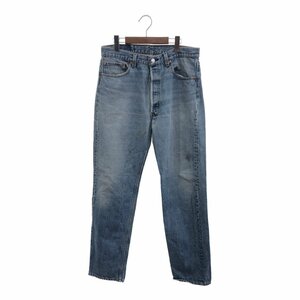 90年代 USA製 Levi's リーバイス 501 ストレート デニムパンツ アメカジ ブルー (メンズ W36 L36) 中古 古着 P9402