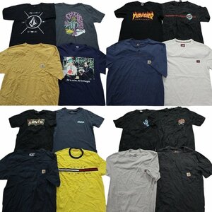 古着卸 まとめ売り ブランドMIX 半袖Tシャツ 16枚セット (メンズ S /M ) カーハート サンタクルーズ ディッキーズ MS1922