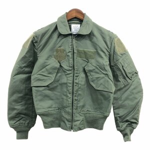 米軍実物 U.S.AIRFORCE CWU-36/P フライト ジャケット ミリタリー 戦闘服 カーキ (メンズ small (34−36)) 中古 古着 Q1397