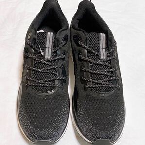 【未使用品】メンズ 男性用 スニーカー 運動靴 ウォーキングシューズ MAINCH サイズ26.5cm ブラック 2足セット Y1350の画像2