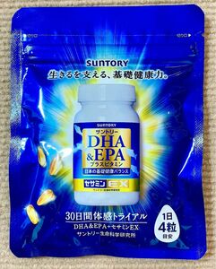 【SUNTORY】 DHA&EPA +セサミンEX （30日間 120粒）