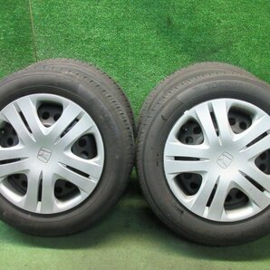 スチール 15インチ 15x5.5J PCD100 +? 4H 175/65R15 4本 フィット インサイト フィットハイブリッド 等  2024.1.20.O.6-A40 24010082の画像1