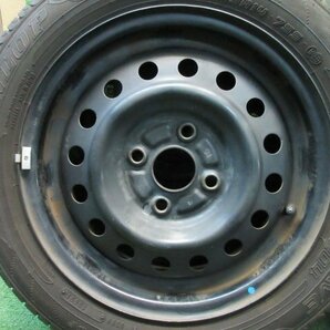 スチール 14インチ 14x4.5J PCD100 +? 4H 155/65R14 4本 タント ムーヴ ワゴンR 等  2023.12.27.O.4-A80 23120469の画像5