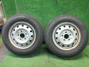 スチール 14インチ 14x4.5J PCD114.3 +? 5H 165/80R14 2本　　2024.3.14.O.11-J1-2