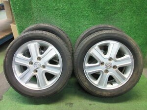 スズキ 純正 14インチ 14x4.5J PCD100 +50 4H 165/60R14 4本　DA64W DA17W エブリイワゴン 等　　2024.3.21.O.4-J1-2　24020560