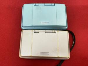 M-5953 【同梱不可】980円～ 現状品　Nintendo/任天堂　DS　本体2点セット　ブルー　シルバー　NTR-001　ゲーム機　通電未確認　