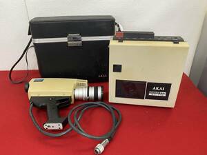 再M-6000 【同梱不可】980円～ 現状品　AKAI/アカイ　ポータブル　VTR　VT-110　ポータブルカメラ　VC-115　昭和レトロ　