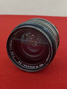 M-5977【同梱不可】980円～ 現状品　MINOLTA/ミノルタ　カメラレンズ　MC W.ROKKOOR-SG　1：3.5 f=28mm　Kenko　SKYLIGHT 55mm　カメラ用品