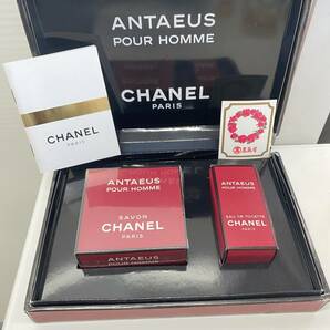 M-6013 【同梱不可】980円～ 現状品 CHANEL/シャネル ANTAEUS POUR HOMME 19ml 香水 石鹸150g セットの画像1