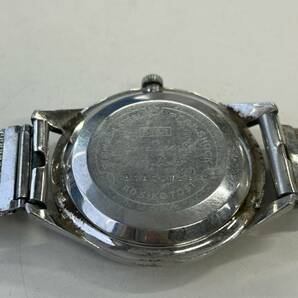 M-6055【同梱不可】980円～ 中古品 CITIZEN/シチズン スーパージェット オートデーター 39石 シルバー文字盤 自動巻き メンズ 腕時計の画像5