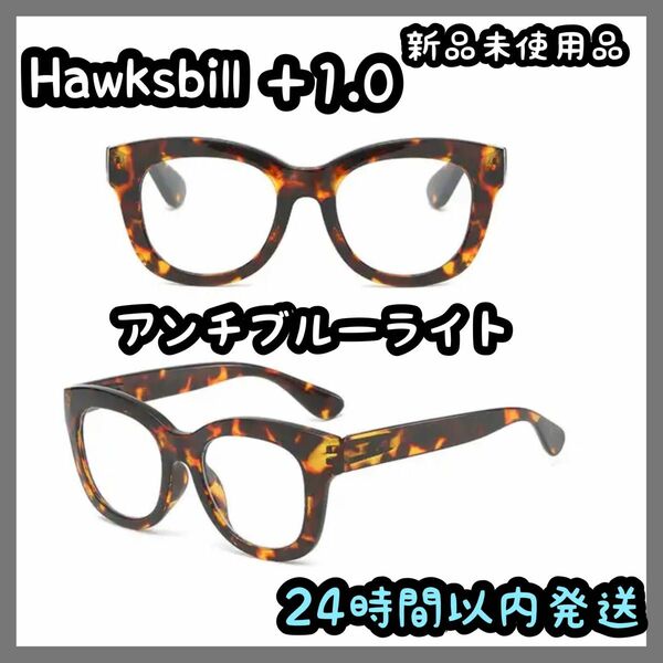 リーディンググラス アンチブルーライト【＋1.0】Hawksbill ①