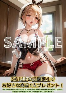 8545 ライザリンシュタウト ライザのアトリエ A4 同人 イラスト 巨乳 美少女 コスプレ アニメ イラストアートポスター セクシーアート acg.