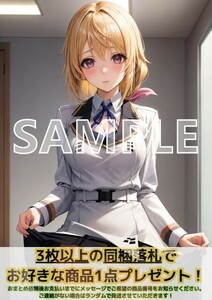 8525 シャルロットデュノア IS インフィニットストラトス A4 同人 イラスト 巨乳 美少女 コスプレ Anime アニメ ポスター セクシーアート