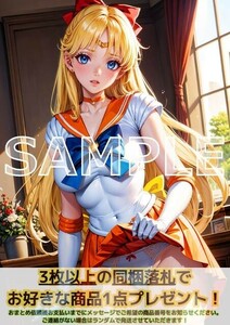 9925 セーラーヴィーナス 愛野美奈子 美少女戦士セーラームーン A4 同人 イラスト 美少女 コスプレ Anime アニメ ポスター セクシーアート