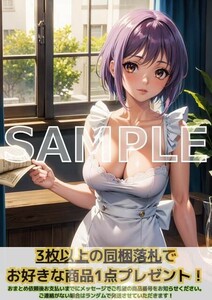 J479 長門有希 涼宮ハルヒの憂鬱 A4 同人 イラスト 巨乳 美少女 コスプレ Anime アニメ イラストアートポスター セクシーアート acg.