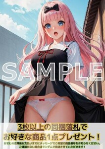 J696 藤原千花 かぐや様は告らせたい かぐ告 A4 同人 イラスト 巨乳 美少女 コスプレ アニメ イラストアートポスター セクシーアート acg.