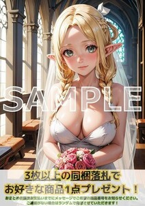 J649 マルシルドナトー ダンジョン飯 A4 同人 イラスト 巨乳 美少女 コスプレ Anime アニメ イラストアートポスター セクシーアート acg.