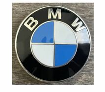 BMW エンブレム 78mm 防止フィルム付き ボンネット トランク サイド 新品未使用 送料無料　　_画像1