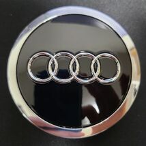 アウディ センターキャップ 69mm ブラック 4個セット AUDI 新品 未使用 送料無料_画像2