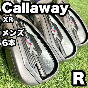 Callaway キャロウェイ XR アイアンセット メンズ R 6本 右 良品　ドライバー　アイアン　パター　キャディバッグ　初心者　中級者