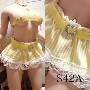 S42A★Yellow☆セットアップ★コスチューム★1/6スケール 超柔軟性シームレス★ファイセン☆nagika