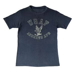 80s Unkown USAF Andrews AFB Cotton Polyester Print Tee 80年代 アメリカ空軍 プリント Tシャツ military ミリタリー 米空軍 Air Force